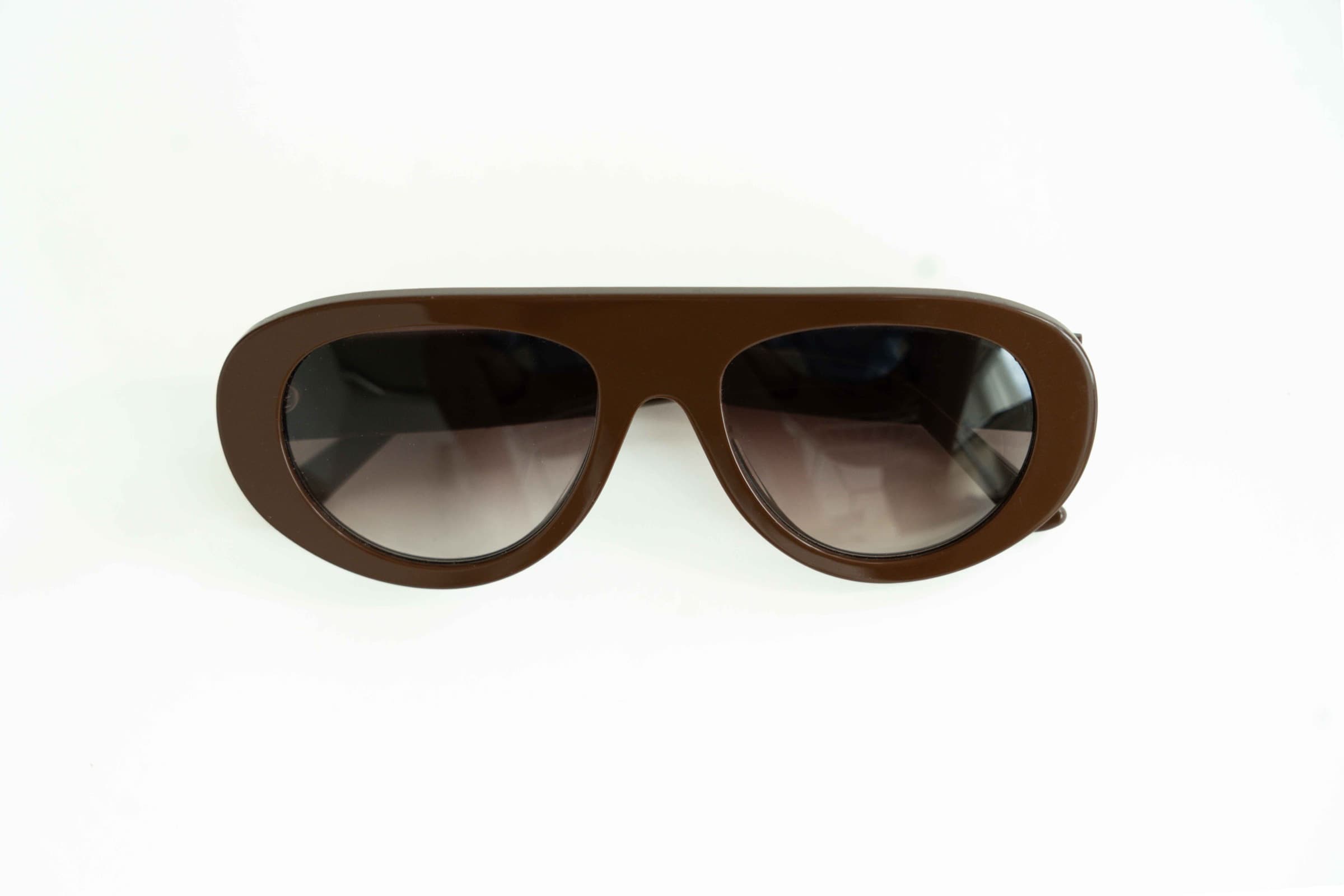 The Muse Brown sunglasses, front view on a clean background